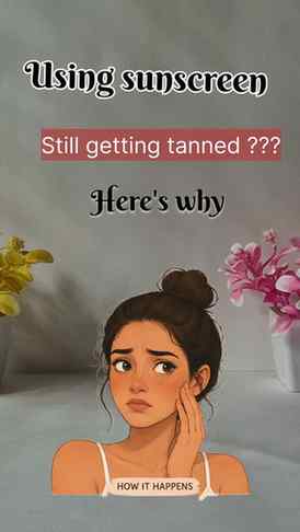 Using sunscreen but still getting tanned? Watch the reel so 