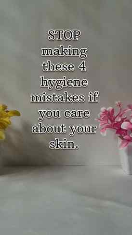Some everyday hygiene habits can affect your skin too.💙#ski