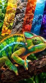 Chameleon ஏன் நிறம் மாற்றுது? 😱 இது வெறும் camouflage இல்ல!