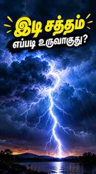 இடி சத்தம் எப்படி உருவாகுது தெரியுமா? ⚡ மின்னல் சுற்றியுள்ள 