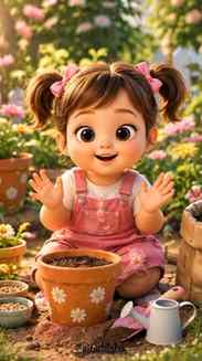 Kya Baby apna pehla flower uga payegi? 🌱👀🌸”