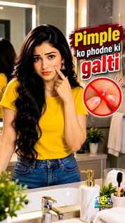 Pimple आते ही उसे फोड़ने की गलती मत करना! 😱🚫
Pimple को squ