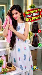 Shampoo ke baad baal smooth hone ke bajay dry, rough aur fri