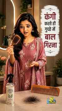 😨 Comb karte hi Hair Fall?
Shayad problem comb karne ke ta