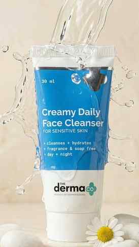 Best creamy gentle face cleanser for sensitive skin. No dryn