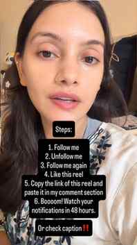 Steps:

1. Follow me
2. Unfollow me
3. Follow me again
4. Li