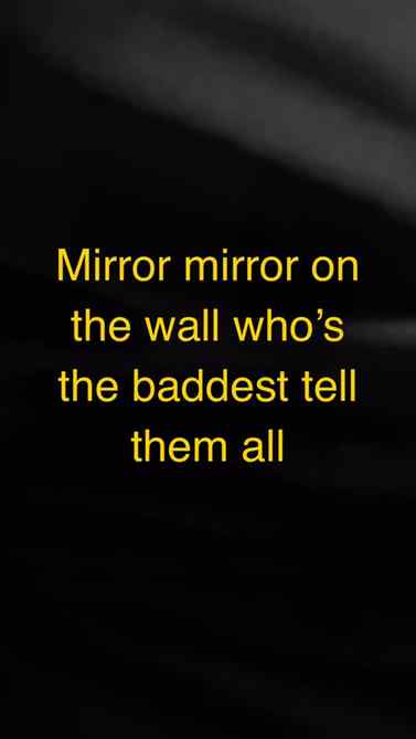 who’s the baddest of them all? 🪞✨
mirror selfie, mirror se
