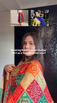 Big day for the west😊
[ Ralph Lauren bandhini tie dye skir