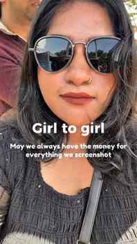 Girl to girl 🤍

May we always have the money for everything