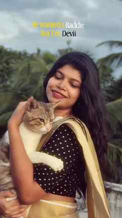 He didn't believe that I'm a goddess 
Moodevi aan polum 😏

