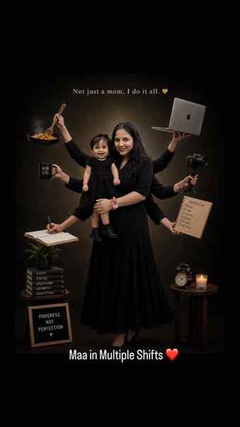 A mother can do it all. ❤️

She carries dreams in one hand a