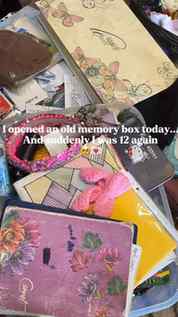 A little box filled with childhood, tiny memories, and piece