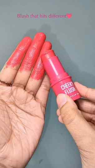 A pretty pink flush for cheeks & lips ,effortless, fresh & s