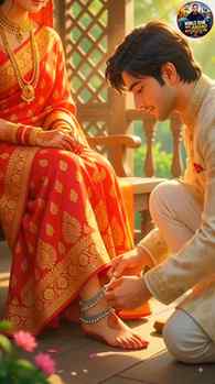 Marriage के बाद First Time Wife's Payal (ankle bracelet) got