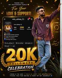 20K FAMILY ❤️🎉
20,000 Followers… ❤️ આ માત્ર એક નંબર નથી, આ