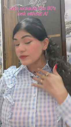Everyone is uploading Al 80's look let's recreate 80's look