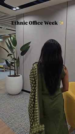 9 to 5 in ethnic 🌝

[ ootd, office outfits, traditional]