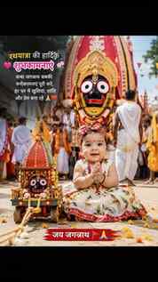 छोटे-छोटे हाथ, बड़ी-बड़ी श्रद्धा... ❤️🙏
बाबा जगन्नाथ के चरण