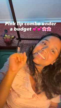 pink lip combo under a budget 💕🌸 Comment LINK and I will d