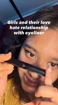 Me with my eyeliner lessons!