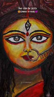 Durga to Kali 🥰👿
#maa #navratri2026 #artreels #edits #dr