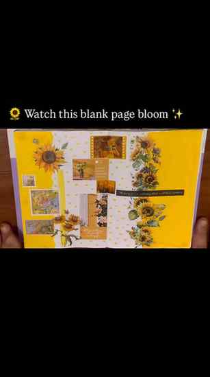 🌻 Sunflower journal spread | peaceful journaling vibes ✨ Sa