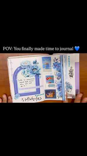 A little blue, a little peace, and a lot of creativity. 💙 W