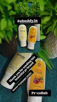 O-Buddy face washes and cleansers—such as the Ubtan Tan Remo
