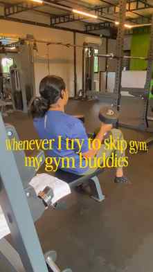 Gym attendance: voluntary
Gym buddy calls: mandatory. 😂
#G