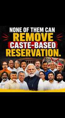 Kyu koi "Politician Reservation ke Khilaaf nhi bolta
Don't