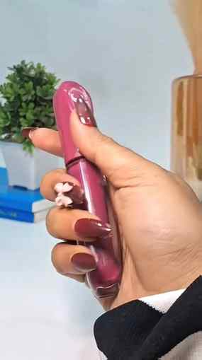 One swipe, full pigment, and a gorgeous berry-mauve finish!