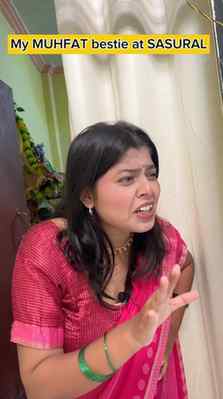 My MUHFAT bestie at SASURAL π€£πβ¦
.
.
#viral #tranding #expl