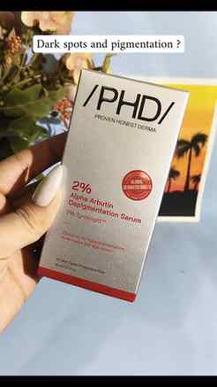 Dark spots don’t stand a chance 
PHD Beauty Alpha Arbutin Se