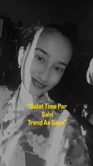 Glt time pr, shi trend aaya hai....
.
.
#shreyagupta😚 #tren