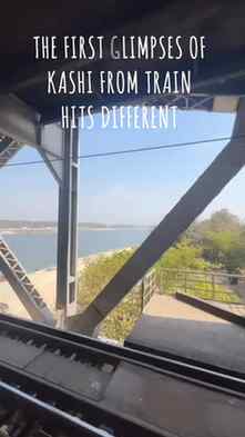 Kashi hits differently from train #reels #kashi #varanasi