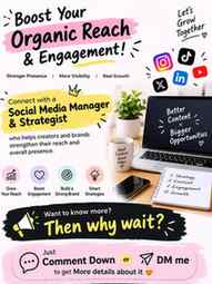 Don't miss opportunity 👀🎉.
#organicgrowth #socialmedia #g