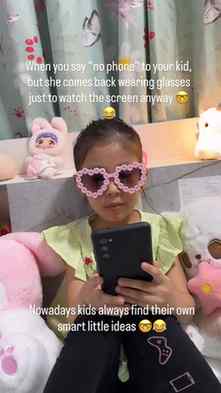 Do your kids also come up with these funny little ideas? 🤭�
