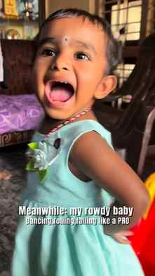 They say daughter are clam 🥰Meanwhile:my rowdy baby😜……..


