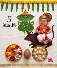 Comment “Modak” for PROMPT 🥰
✨ बाप्पाचा आशीर्वाद आणि बाळाचं