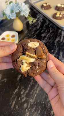 The best triple chocolate chunk cookies because these are th