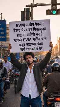 EVM मशीन ऐवजी, बैलट पेपर वर निवडणुका झाल्या पाहिजे का? 🤔
ज