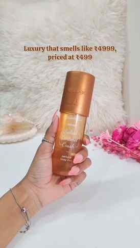 This body mist smells like a warm hug in a bottle π€β¨and the