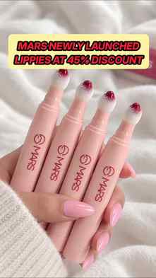 Want mars newly launched lip fuzz blurring mousse cream at f