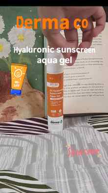 Derma co hyaluronic sunscreen aqua gel
Spf50+
#dermaco #re
