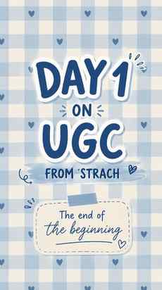 Day 1/30 🎥✨
Starting my UGC journey from scratch. No short