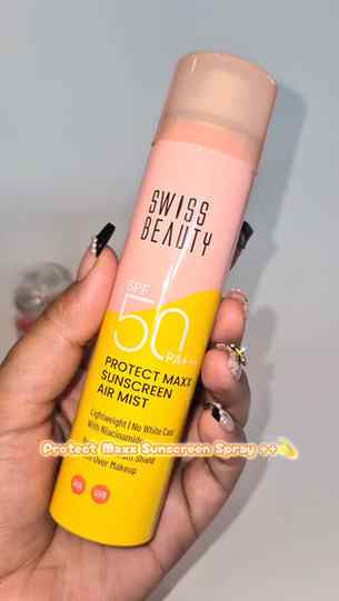 Sun’s out, skin protected ☀️💛
This SPF 50 PA+++ air mist is