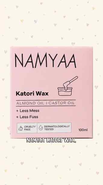 Making at-home waxing so much easier with Namyaa Katori Wax!