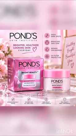 Pond's cream Brightness 🌞🌞💗🌟 @pondsindia
