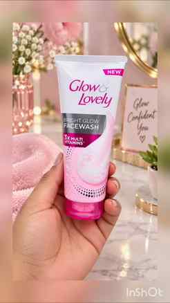 Glow lovely face wash 😍@glowandlovely_id