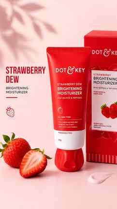 Testing the @dotandkey.skincare Strawberry Dew Brightening M